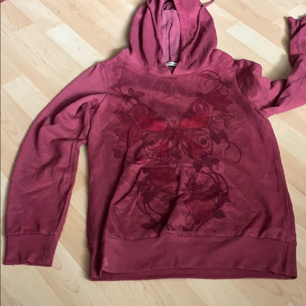 Red Butterfly Sweatshirt